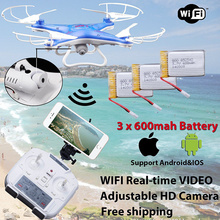 D97 6-Axis Gyro 2.4G 4CH Real-time Images Return RC FPV Quadcopter Drone Wifi with HD Camera One-press Return