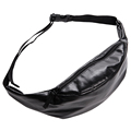 Solid black waist bags leather belt bag Zohra 2016 Fashion New molle pouch women running belt