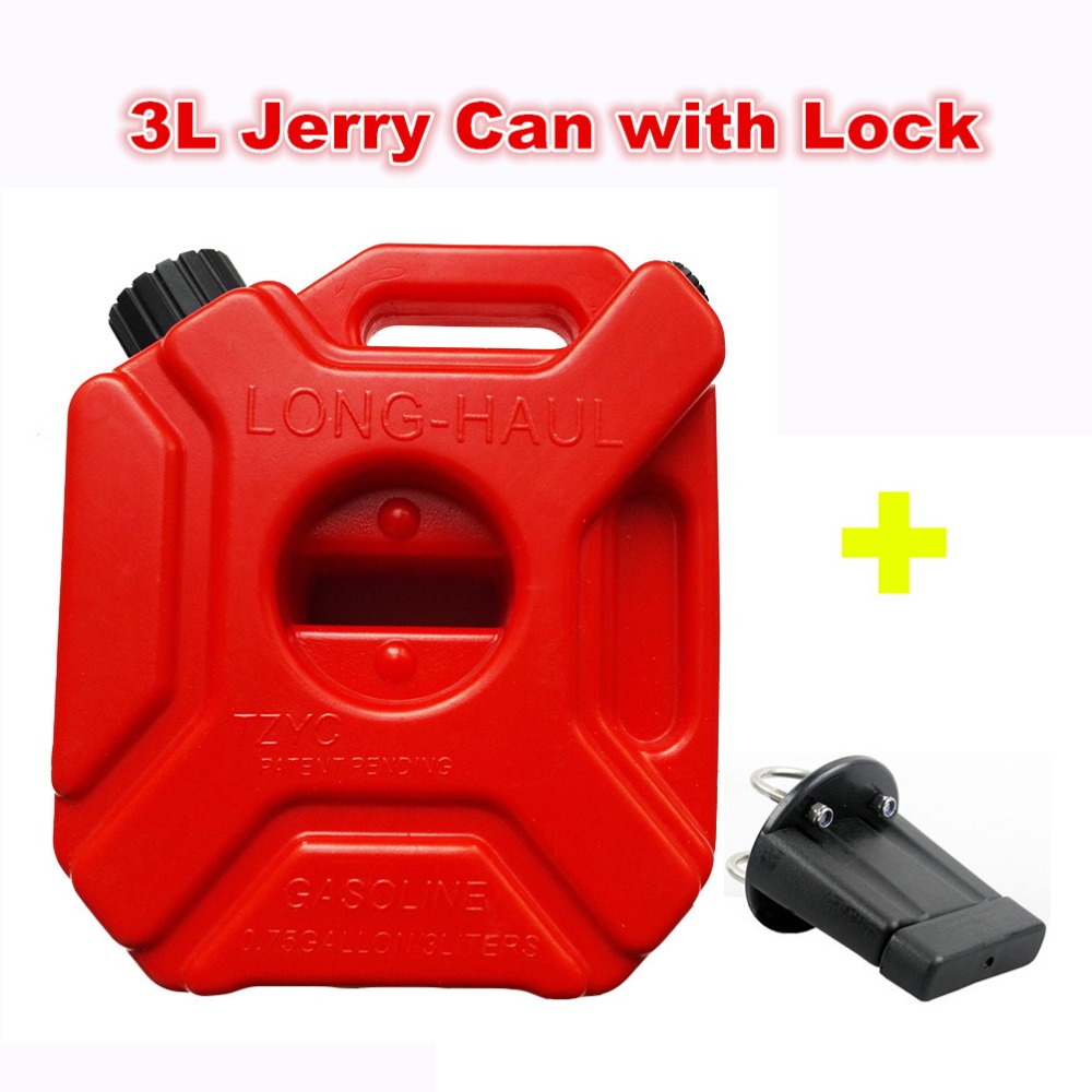 3Litre Fuel Tank Jerry Cans Spare Plastic Petrol Tanks Atv Jerrycan Mount Motorcycle Gas Can Gasoline Oil Container Fuel-jugs
