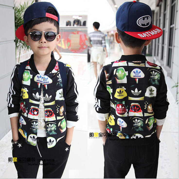 2015 children s new autumn children s fashionable coat jacket zipper cardigan male baby child free