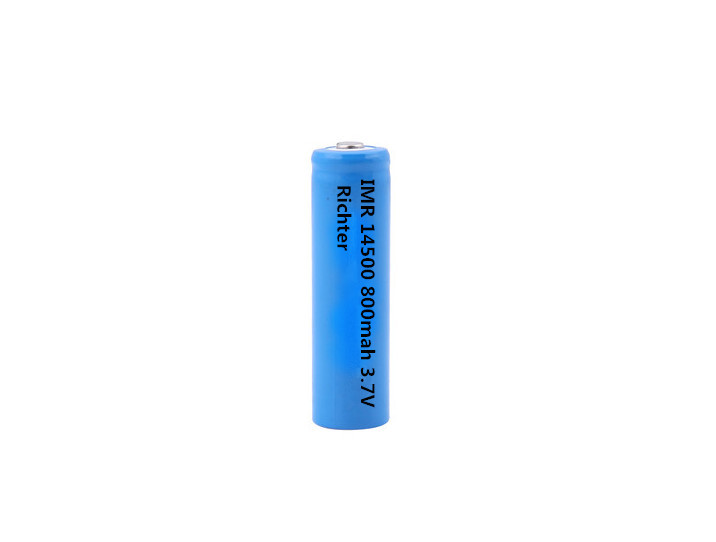 Richter Brand IMR Rechargeable Battery 14500 800mah 3 7V pointed head for Consumer Electronics
