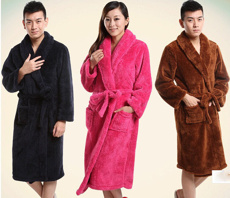 Fleece kimono robes