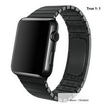 4 Colors Link Bracelet Band For Apple Watch 42mm 38mm Made By 316L Stainless Steel With 1:1 Original Stealth Buckle Watchband