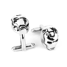 Movie Superhero Avengers Iron Man Mask Cufflinks For Men Shirt Brand Cuff Buttons Fine Quality Classic Style Cuff Links Gifts