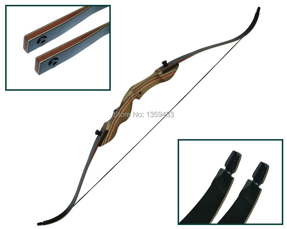 Hot sale 35lbs hunting recurve bow archery bow and arrow wooden laminated take down bow hunter