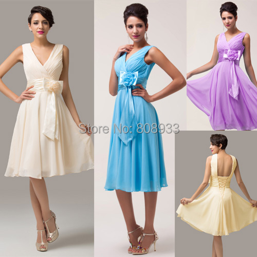 Special Occasion Women Formal Prom Gown Evening Dresses Chiffon Short ...