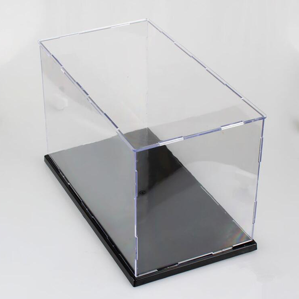 6 Pack acrílico Edelstein vitrina con plástico suelo clear show box 3x3x3.5cm