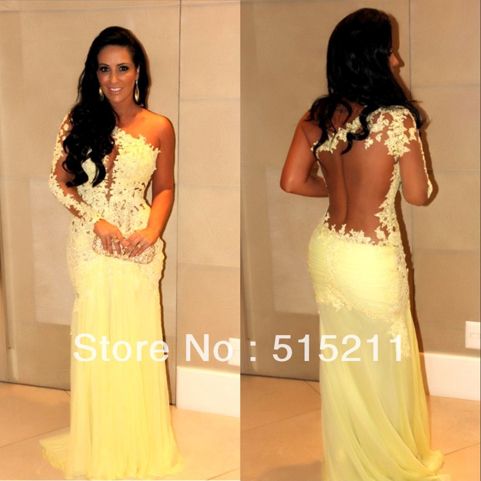 Sexy Yellow Prom Dresses 2014