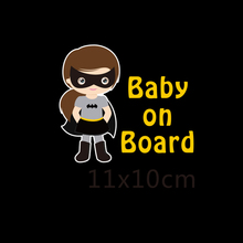 Reflective Car Decoration Superheroes Baby On Board Car Stickers And Decals for Volkswagen Skoda Honda Hyundai