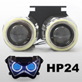 KT Headlight Suitable for Kawasaki Z800 2013 2016 LED Angel Eyes Blue Demon Eyes Motorcycle HID
