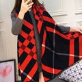 190cm 65cm classic Luxury Brand Cashmere Scarf Women warm Wool Pashmina Big Size plaid blanket Cloak