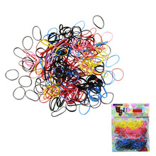 Stylish 500pcs High Quality Rubber Hairband Rope kids Ponytail Holder Elastic Hair Band Ties Braids for