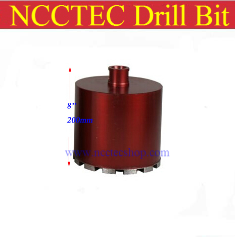 120mm 200mm short crown wet diamond drilling bits 4 8 concrete wall wet core bits Professional