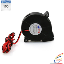 100 Pcs/Lot 3D printer Parts 5015 DC 12V 0.1A Fan for MakerBot RepRap UP Mendel I3 Printer by DHL or Fedex