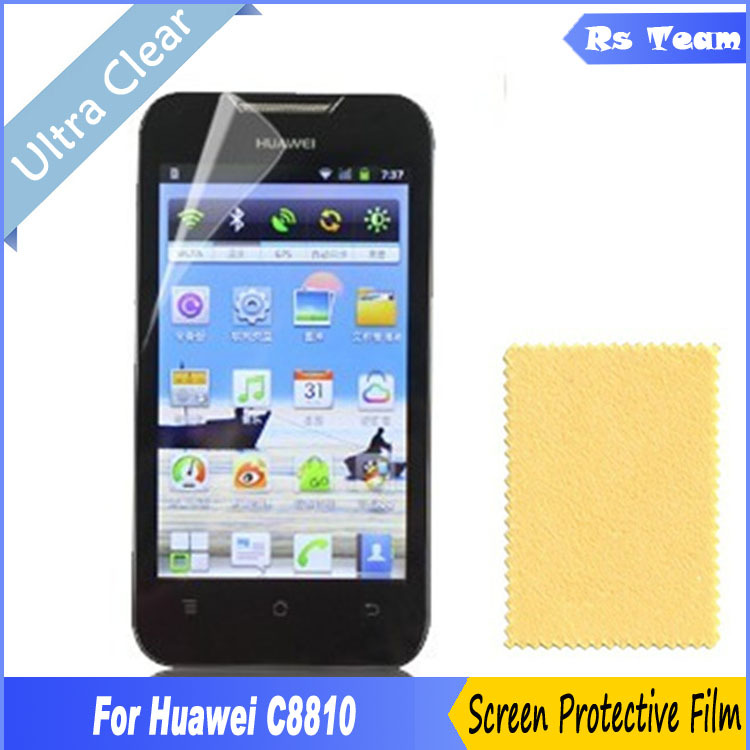 6pcs/lot HD Clear Front Display Screen Guard Film For Huawei Ascend C8810 Screen Protector For Huawei C8810 Protective Film Free