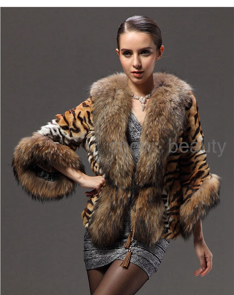 rabbit fur jacket with raccoon fur collar (6)
