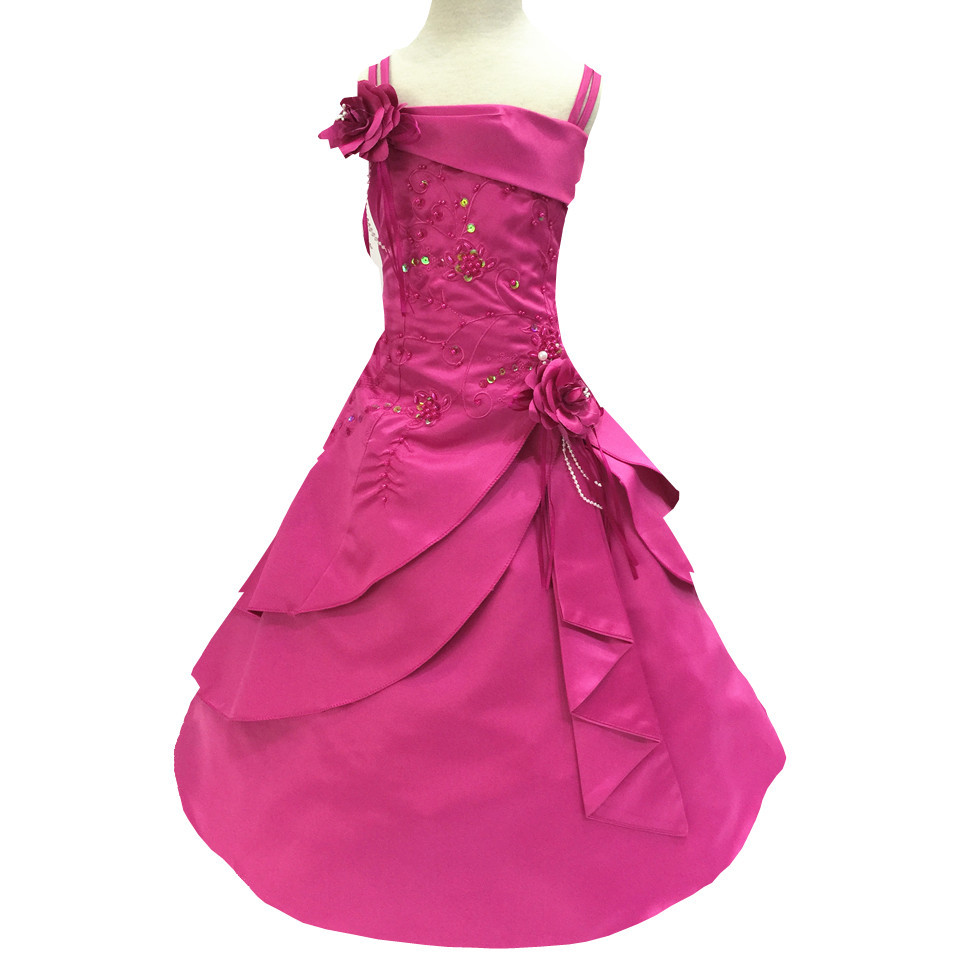 pink colour girl dress