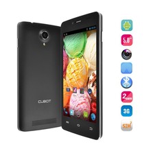 Black CUBOT P10 MTK6572 Dual Core Android 4.2 Mobile Smartphone 1800Mah 1GB RAM 8GB ROM 8.0MP 5.0” IPS Screen GPS 3G WCDMA