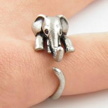 ONE PIECE Hot Sale Free Shipping Adjustable Elephant Animal Wrap Ring -Bronze silver Women’s Girl’s Retro – Rings For Teen Girls