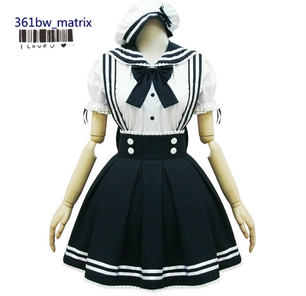 Wholesale Custom Japan School Girls Sexy Lolita Kawaii Sailor Uniform Dress Halloween Christmas Fancy Costume New Free Shipping