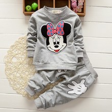 Free Shipping 2016 New Fashion Baby Boys Girls Clothing Set Cotton T shirt Pants 2pcs Infant