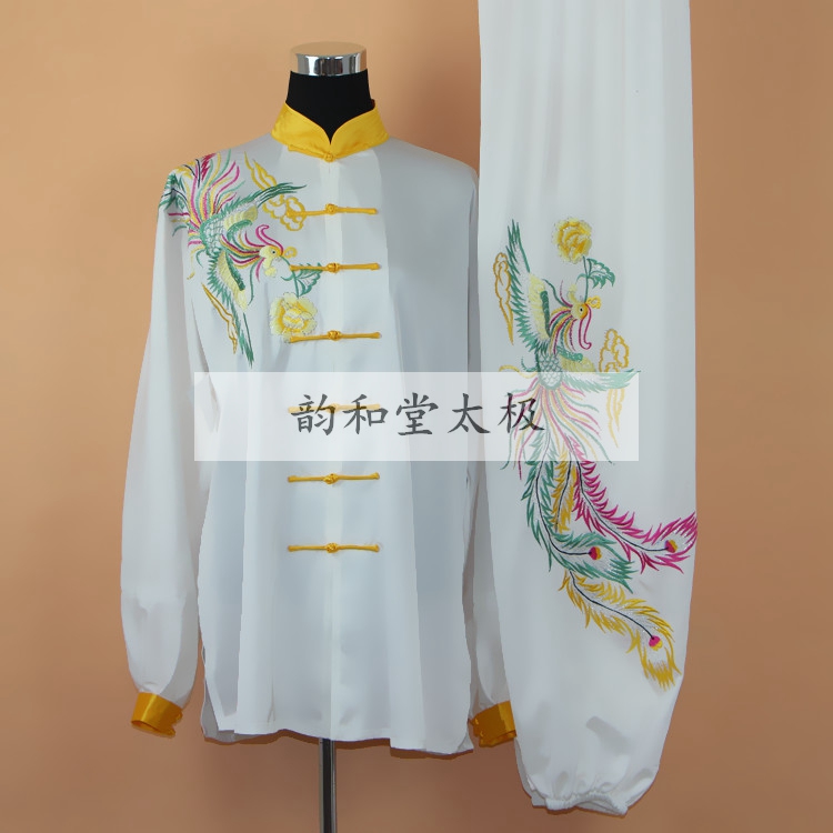 Фотография  embroidery tai chi suit female qiu dong Tai chi clothing uniforms male martial arts performances under 7 colour chicken