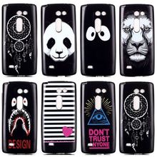 Panda Tiger Soft TPU Silicone Phone Case For LG LEON C40 H320 H345 H326 H340 Back Cover Skin Protect Shock Proof Bags