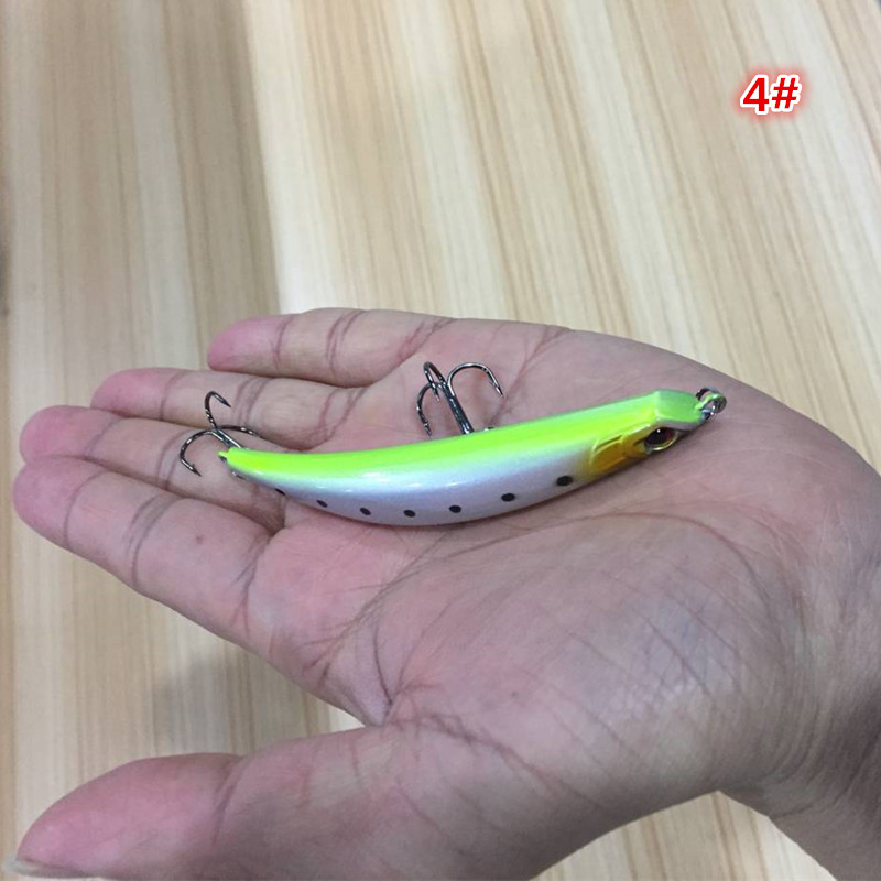 9cm 8.2g Bent Minnow Artificial Fishing Lure Hard Plastic 3D Fish Eye Fake Lure Swimbait for Salt Fresh Water Fishing MI051 (2)