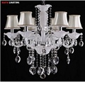 White Modern Chandelier Crystal Light Chandeliers Lights living room lights bedroom lamp k9 Chandelier white home