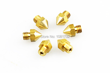 Freeshipping 10PCS Lot Reprap Prusa i3 3D Printer 0 3mm Extruder Brass Nozzle Print Head for