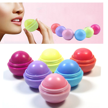 3D Ball lips Lipstick Organic Ingredients Lip Balm Sweet Taste Natural Plant Sphere Fruit Embellish babylips Care