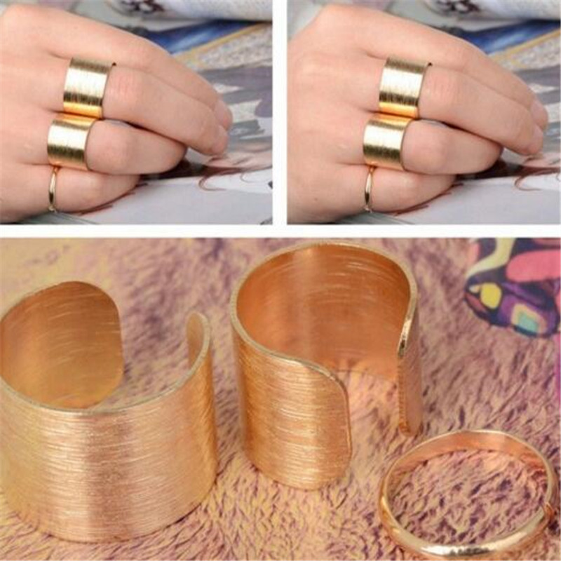30 Sets Newest Shiny Punk Polish Silver Stack Plain Band Midi Mid Finger Knuckle Ring Set Rock Opened Rings
