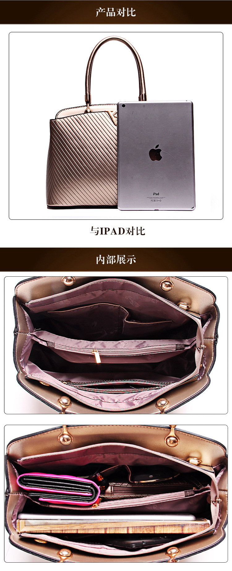 HOT 2015 Fashion Women Genuine Leather Handbags Famous Brand Cowhide