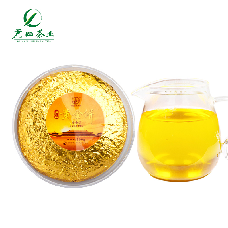 Junshan Silver Needle yellow tea Premium organic tea small king cake 100g
