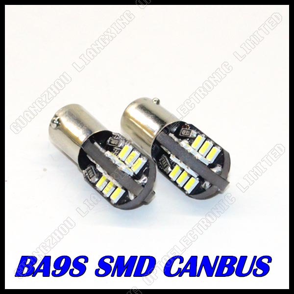 2 ./      BA9S Canbus T4W   W5W Canbus 24led 3014smd BA9S         