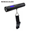 NEWACALOX 50kg x 10g LCD Digital Travel Weight Electronic Fishing Luggage Scale Weighing Hanging Scale with