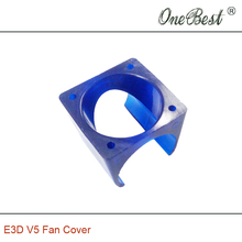 10Pcs/lot E3D V5 fan cover 3D printer DIY injection molding cooling POM plastic blue fan cover use for 3010 fan Free shipping