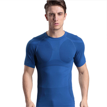 Compression Cycling Base Layer Men Bicycle Bike Short Sleeves Gym Workout Shirts FitnessTraining Clothing Running Shirts 5 Color