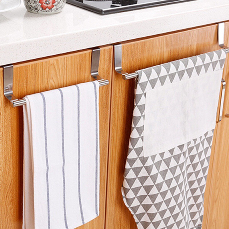 2019 24 36cm Cabinet Drawer Towel Stainless Steel Hanging Rack Storage Holder Over Door Hanger Kitchen Bathroom Organizer Hanger 2019 From Pingwang4