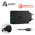 Aukey Quick Charge 2 0 42W 3 Ports USB Desktop Charging Station Wall Charger Included an