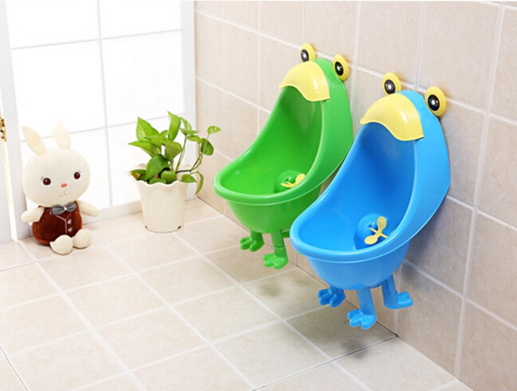 Kawaiii Frog Baby Potty Urinals Boy Cute Children Potty Toilet Training Kids Urinal Plastic Animals Standing Potties With Foot (16)