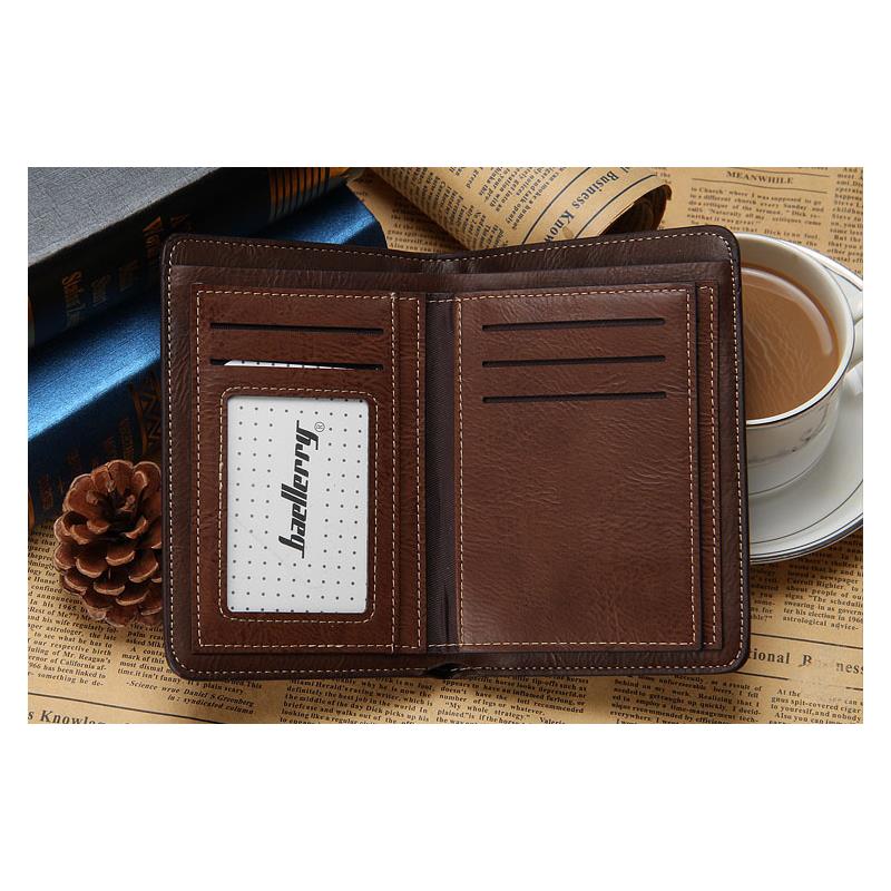 2015 New European And American Style Short Men Wallet Leather Zipper Wallets Man Money Clip Day