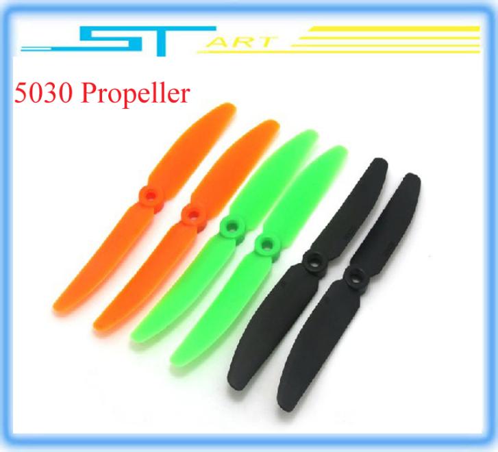 10 pair / lot 5030 Propeller Two Blade Propeller (ABS) Remote Control Multicopter Helicopter Low  Shipping Fee Hot Selling
