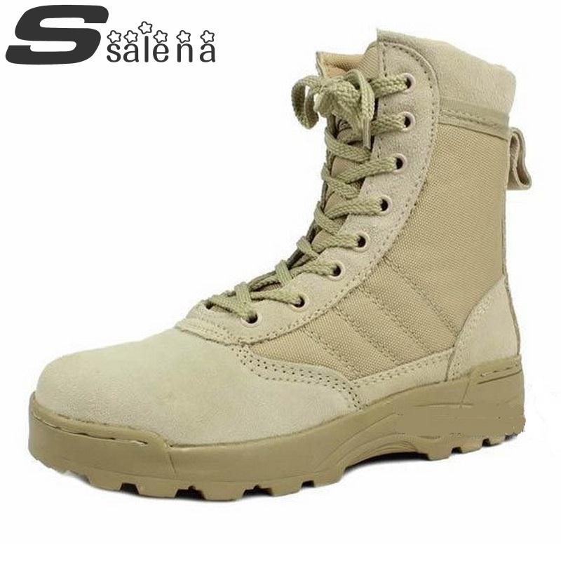 American special forces tactical boots leather combat boots men military combat boot and desert authentic combat shoes B157