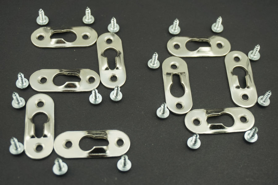 Free Shipping 2PCS STAINLESS STEEL KEYHOLE PICTURE FRAME HANGER w