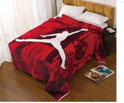 Red 150 200 jordan 9 retro blanket big size Fleece boys Blanket Throws on Sofa Bed
