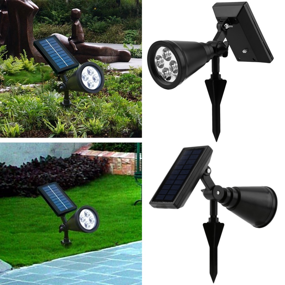 2016 NEW 1 pcs Solar Power 4 LED Super Bright White Spotlight Outdoor Garden Pathway Lamp set/ kit 2016 NEW 1 pcs Solar Power 4 LED Super Bright White Spotlight Outdoor Garden Pathway Lamp set/ kit
