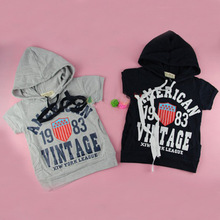 Boys Toddler Girls Sets Hooded Pants Kids Clothing T shirt Outfit Suit Summer Sz2 7 Y
