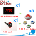 Wireless Calling Buzzer Pager System With Best Price Discount 433 92MHZ For Restaurant Pager 1 display