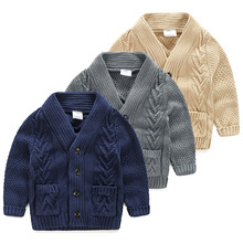 Baby twist sweater 2016 autumn and winter clothing Korean version of the new children’s knitted coat my-0953 boy